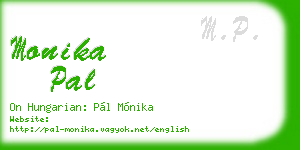 monika pal business card